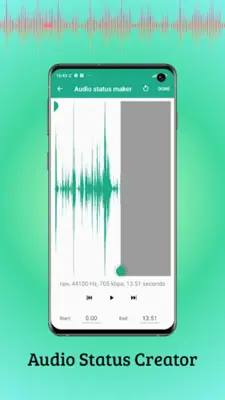 Audio status maker android App screenshot 3