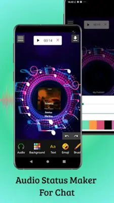 Audio status maker android App screenshot 4