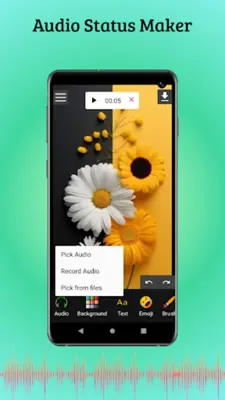 Audio status maker android App screenshot 5